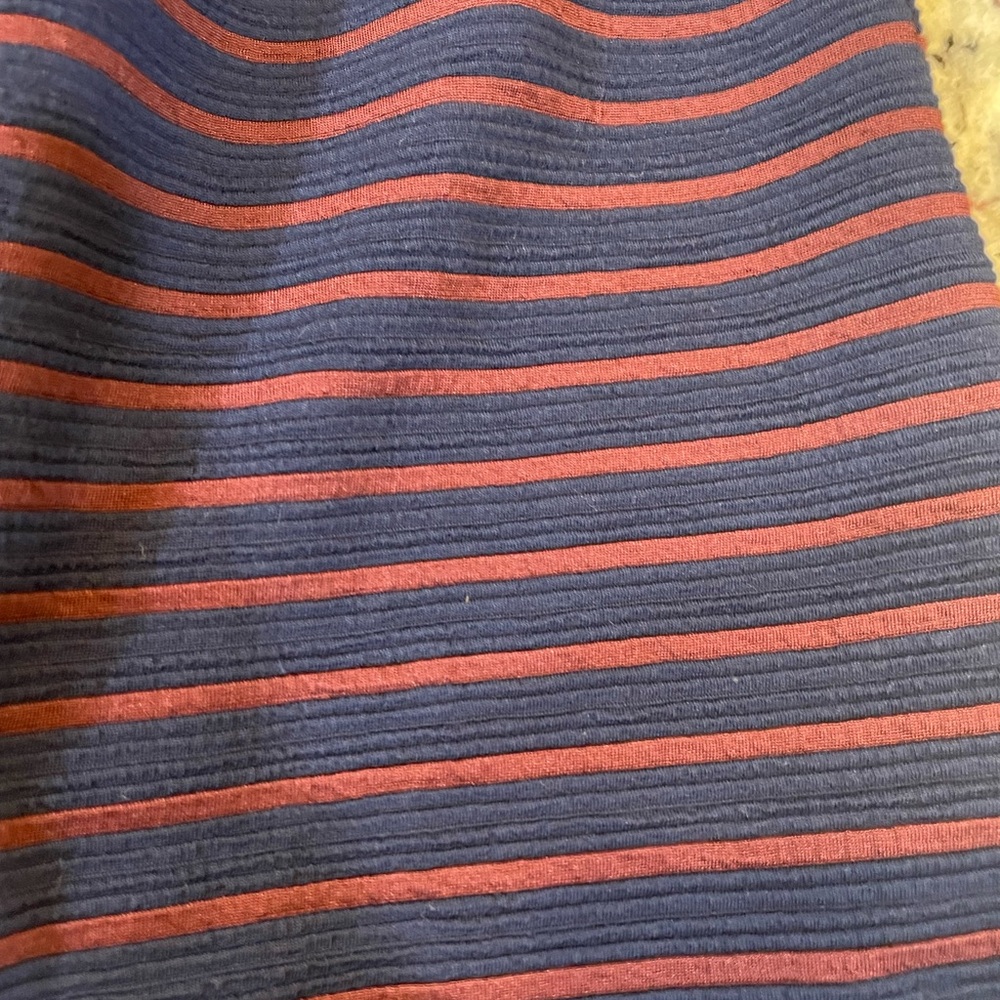 Maeve Navy and Red Striped Long Sleeve Dress - Picture 2 of 6